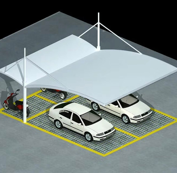 膜結(jié)構(gòu)電動車棚