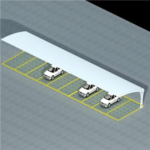 膜結構汽車停車棚