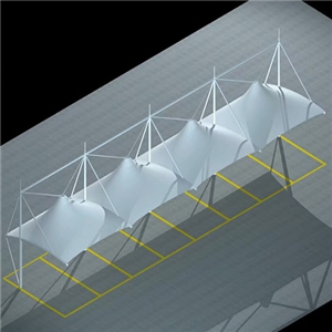 膜結構汽車停車棚