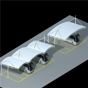 膜結構汽車停車棚